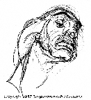 sketchof Klaus Furstein, played by Anthony