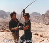 Anthony and Richard Grieco rehearse fight